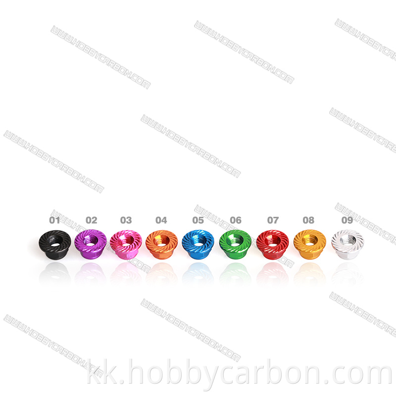 hexagonal flange nut Hobbycarbon